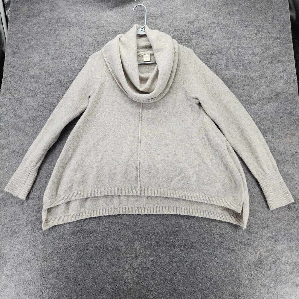 Kaisely Sweater Womens Medium Long Sleeve Gray Cropped